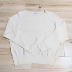美品✨マッキントッシュフィロソフィー アイボリー ニット クルーネック 38