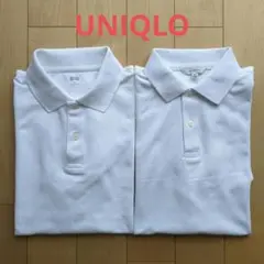 SALE！⭐️UNIQLO ユニクロ ドライカノコポロシャツ 半袖 ホワイト M
