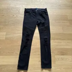 H&M スキニーデニム 34/32 ブラック