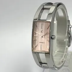❤️稼働品752 CITIZEN XC シチズン QZ腕時計 ピンク カットガラス