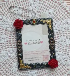 B8 トレカケース 黒 赤 ゴールド 推し活 ホイップデコ 硬質ケース 薔薇