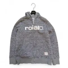 ロイヤル roial 裏起毛 ジップパーカー メンズ M グレー