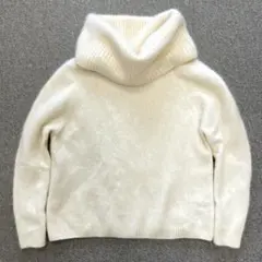 TONAL ラクーン100% オフタートルセーター白　38 M