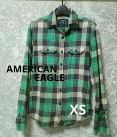 AMERICAN EAGLE チェック柄ネルシャツ XS