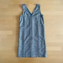 アーバンリサーチ グレンチェック ワンピース ジャンパースカート