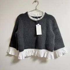 タグ付き新品未使用 ZARA ポプリンコンビニットジャケット S