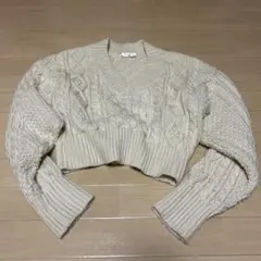 vintage ショート丈　ニット