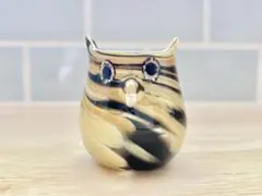 ふくろう グラス ガラス 鳥 バードガラス細工 硝子 置物 インテリア オブジェ