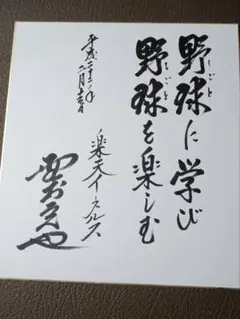 2026年最新】野村克也 サイン色紙の人気アイテム - メルカリ