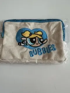 パワーパフガールズ　刺繍ポーチ　バブルス