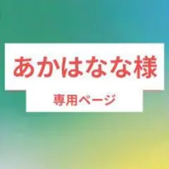 あかはな様専用ページ　6点おまとめ