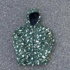 00s puma ダウンジャケット リバーシブル 古着 迷彩 archive