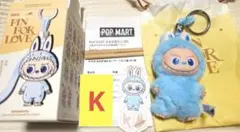 【匿名配送】PINFORLOVE ラブブ アルファベットぬいぐるみペンダント K