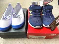 新品2足　New Balance スニーカー 16.5 　+ ムーンスター上靴