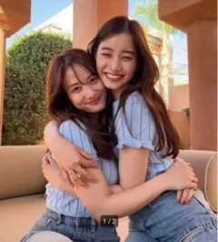 ZARA ライトブルー 半袖ニット M