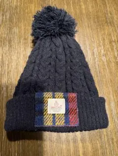 ニット帽 ビーニー　子供　ポンポン付き