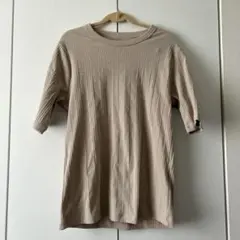 【新品未使用】ワークマン　マルチリブTシャツ　LLサイズ　グレージュのサムネイル