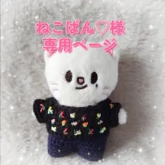 skzoo10cmぬい服 ねこぱん♡様専用ページジニレットBKお花