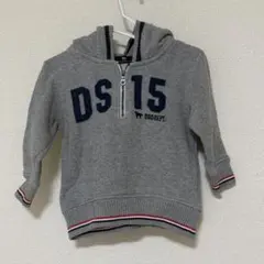DOG DEPT ハーフジップ パーカー グレー