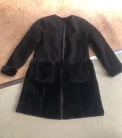 リバーシブル　スエード調ファーコート　新品