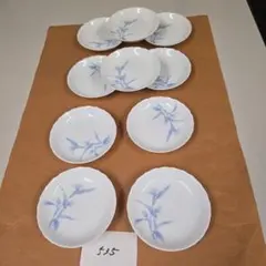 535　露草柄3.5皿　10個　光峯　有田焼