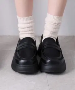 ［売り切れ続出！］厚底ローファー ローファースニーカー レディース L