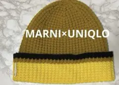 ニット帽 MARNI UNIQLO マルニ ユニクロ ビーニー イエロー 帽子