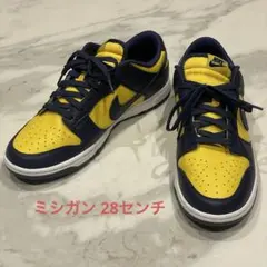 １回使用美品NIKE DUNK LOW RETRO Michigan 28cmのサムネイル