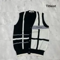 タイトリスト ベスト ニット セーター カーディガン 刺繍ロゴ ゴルフウェア