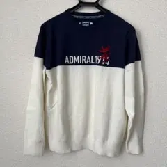 ADMRIAL ネイビー ホワイト セーター
