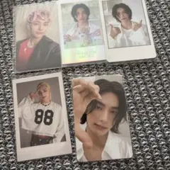 straykids ヒョンジン　シーグリ　2021 ポラロイド　チェキ　トレカ straykids 5'clock ポラロイド ヒョンジン - メルカリ