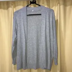無印良品 UVカット強撚ショートカーディガン グレー Mのサムネイル