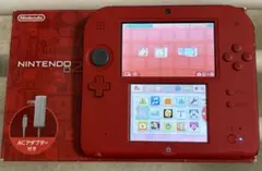 Nintendo 2DS Red Console with Flipnote Studio and software included as a bonus.