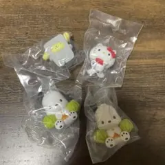 サンリオ　ガチャガチャ　ハローキティ・ポムポムプリン•ポチャッコ4個セット