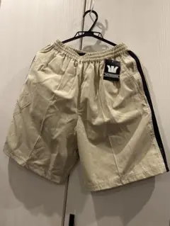 メンズ　ベージュ・タグ付き未使用ハーフパンツ