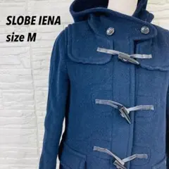 【美品】スローブイエナ ロングダッフルコート ネイビー ウール 38 Mのサムネイル