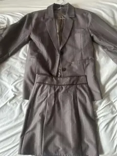 チェック柄スカートスーツ