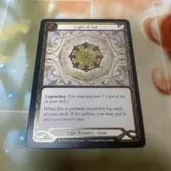 Light of Sol cold foil fab