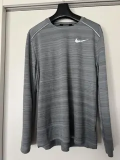 あ*う様 NIKE Dri-FIT ランニング 長袖シャツ グレー M