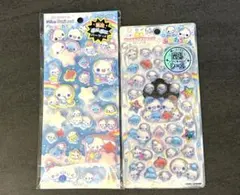 正規品　あわわちゃん　ピカプニシール　光るジュエルプチドロップ　2枚セット