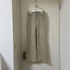 最終値下げしました。Bayflow Denim ベージュ フレアパンツ