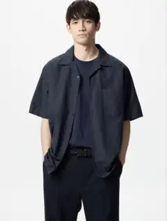 UNIQLO コットンリネンシャツ
