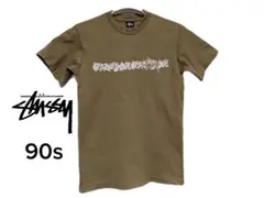 90s stussy USA製 サーフ シングルステッチ 紺タグ Tシャツ S