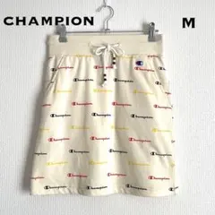 チャンピオン【M】レディースゴルフスカート/アイボリー/ロゴプリント/スポーツ