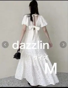 dazzlin ダズリン　 バックオープンジャガードワンピース Mサイズ