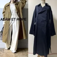 ADAM ET ROPE アダムエロペ　ネイビー トレンチコート　ウェザー