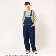 cafetty デニムオーバーオール ワンウォッシュ Mのサムネイル