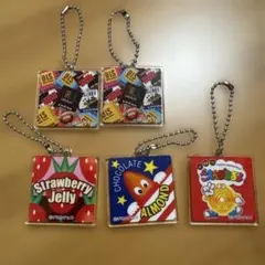 チロルチョコ アクリルキーホルダー 5点セット