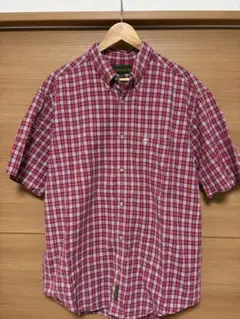 Timberland 半袖シャツ M 赤チェック