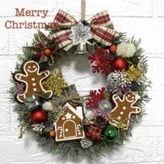 C-13《ジンジャークッキー&プレゼント》クリスマスリース★